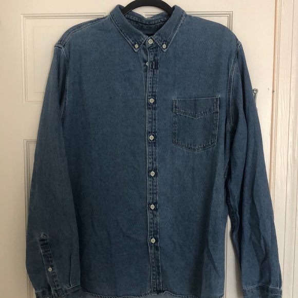 Zara Slim Fit XL Denim button down - Picture 1 of 4